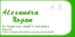 alexandra mogan business card